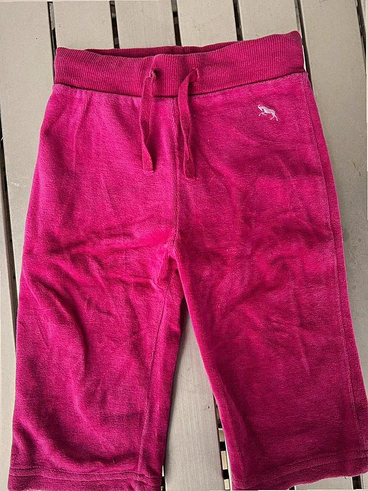 H&M Baby Jogginghose rosa Gr. 74 Baumwolle elastischer Bund Bindeverschluss