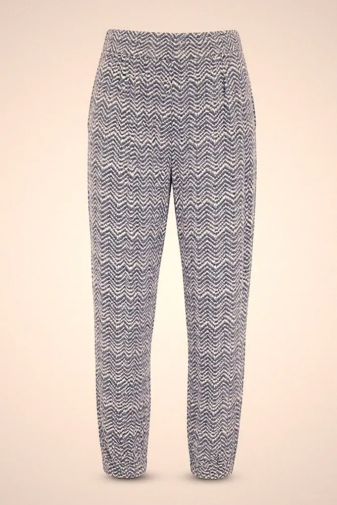 H&M Damen Jogginghose Größe M UK '' Blau Fischgrät W24 L24