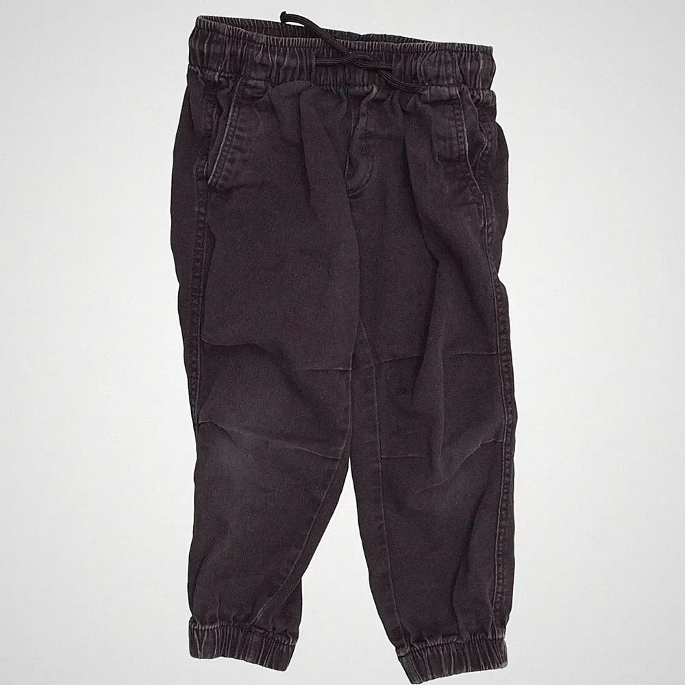 H&M, Jogginghose, Größe: 98, model: jogger pull-on, Grau, Baumwolle #s5Z