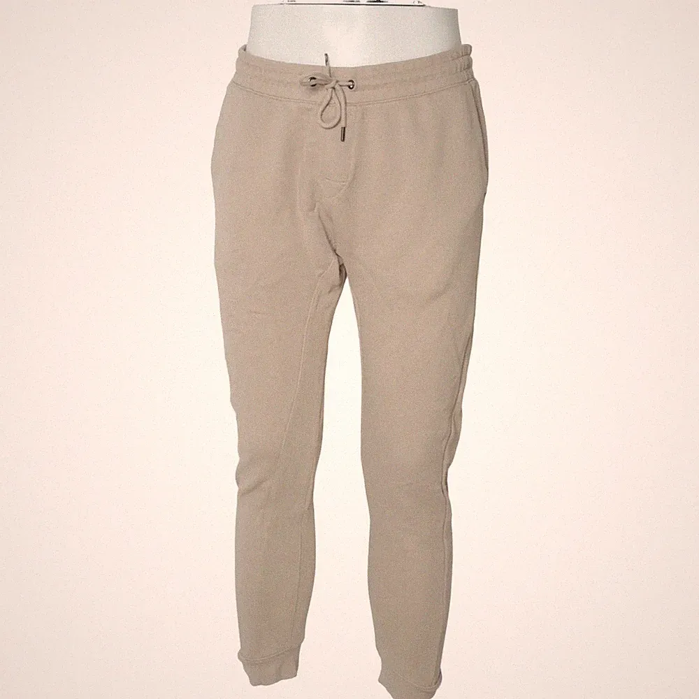 H&M, Jogginghose, Größe: L, Beige, Baumwolle, Einfarbig, Sweat, Herren #TAc