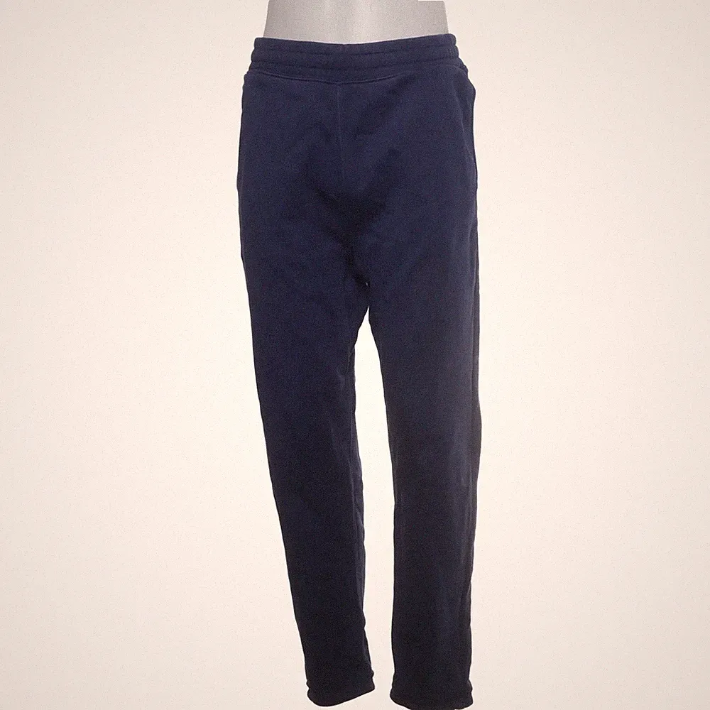 H&M, Jogginghose, Größe: L, Blau, Baumwolle, Einfarbig, Fleece, Herren #CLa