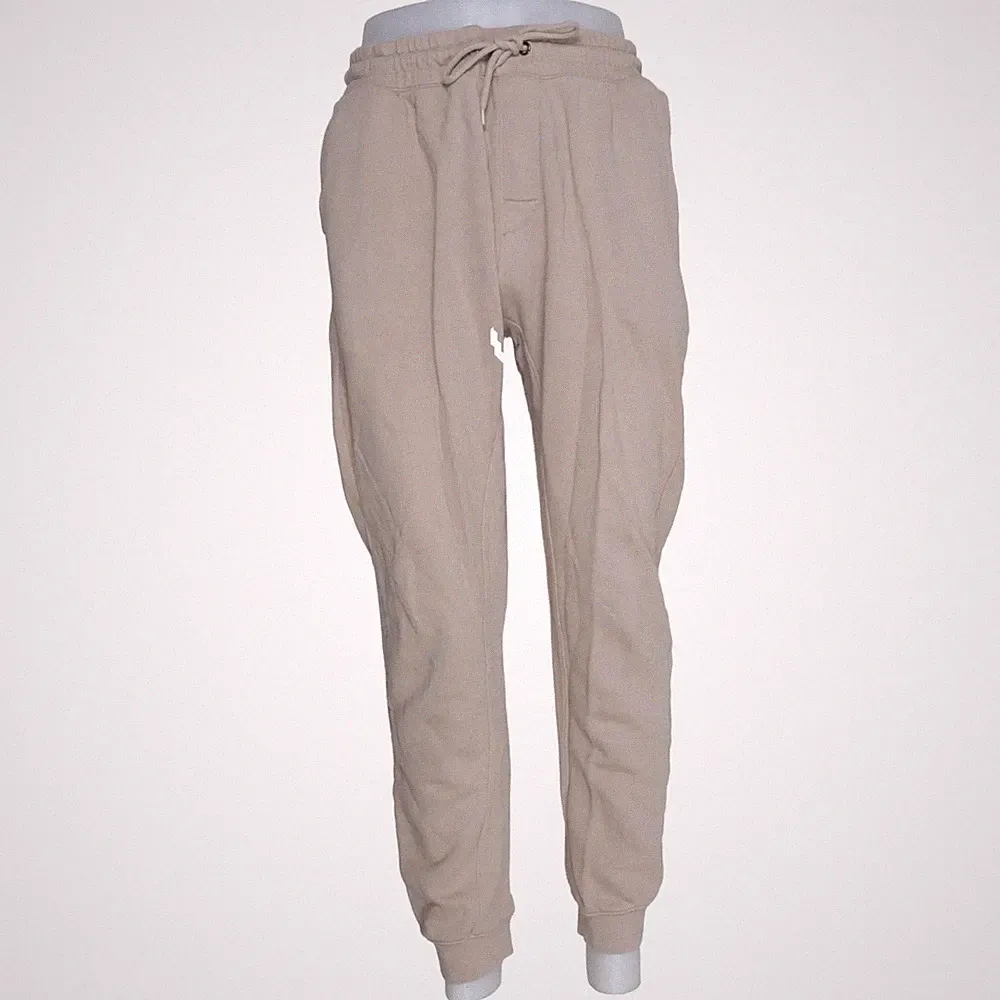 H&M, Jogginghose, Größe: L, model: regular fit, Beige, Baumwolle, Einfarbig #OYB