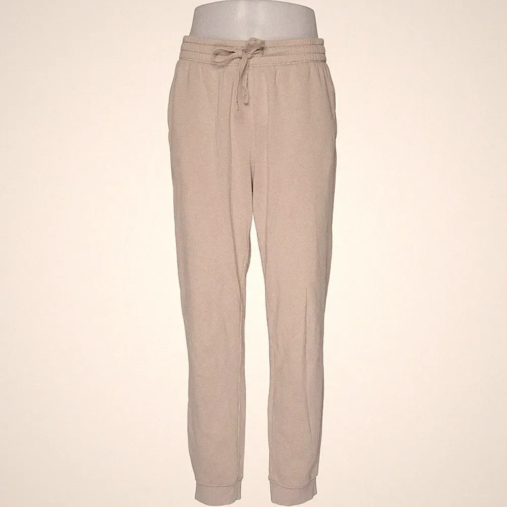 H&M, Jogginghose, Größe: L, model: regular fit, Beige, Baumwolle/Polyester #NJS