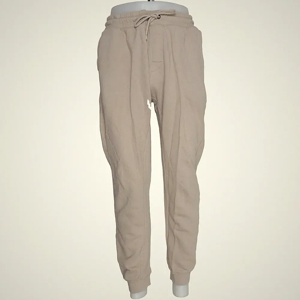 H&M, Jogginghose, Größe: L, Regular Fit, Beige, Baumwolle, Einfarbig, Sweat #OYB
