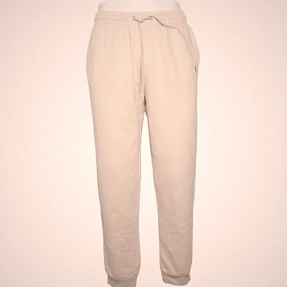 H&M, Jogginghose, Größe: L, Regular Fit, Beige, Baumwolle/Polyester #Vcv