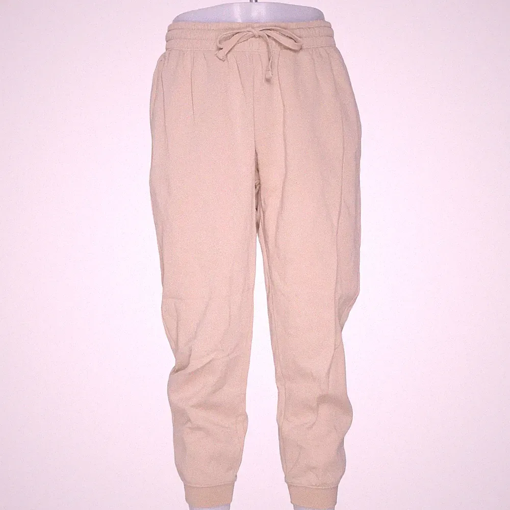 H&M, Jogginghose, Größe: M, model: regular fit, Beige, Baumwolle/Polyester #k29