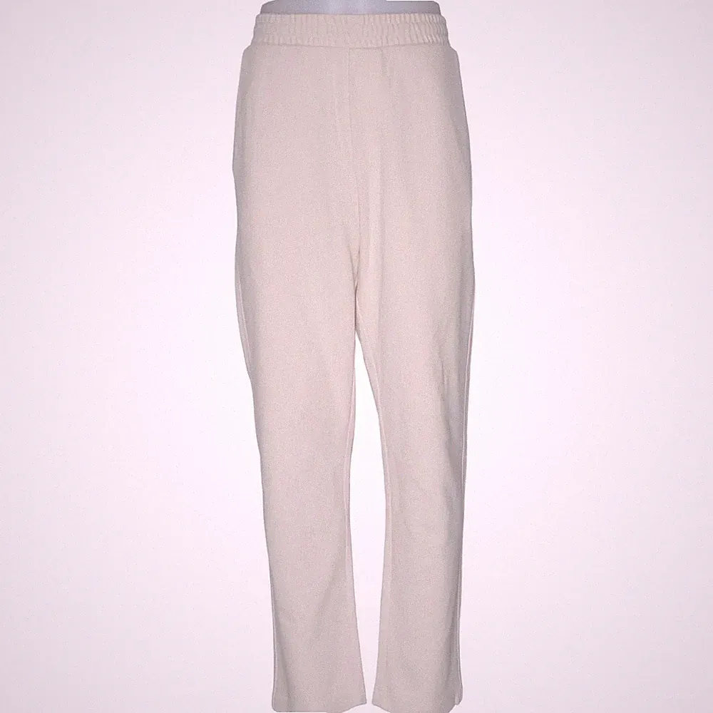 H&M, Jogginghose, Größe: M, Slim Fit, Beige, Baumwolle/Polyester/Elasthan #saP