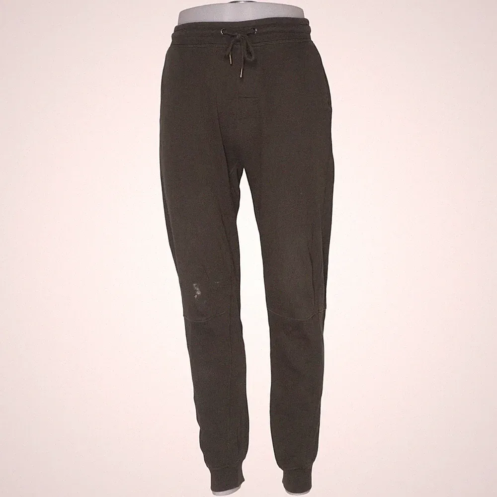 H&M, Jogginghose, Größe: M, Tapered Fit, Grün, Baumwolle, Einfarbig, Sweat #bFe