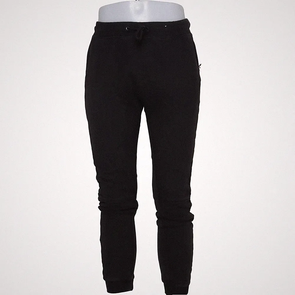 H&M, Jogginghose, Größe: M, TAPERED FIT, Schwarz, Baumwolle, Einfarbig #jMO