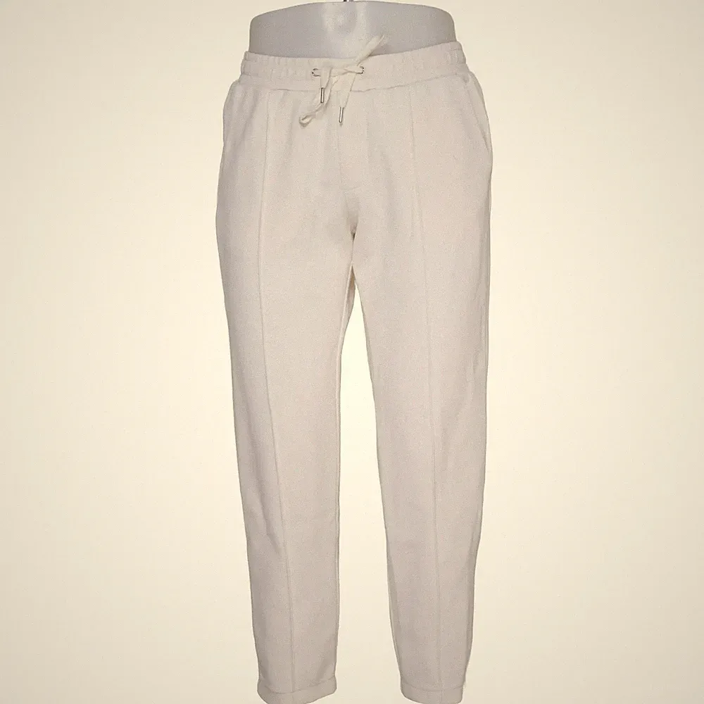H&M, Jogginghose, Größe: S, model: slim fit, Weiß, Baumwolle/Polyester #36r
