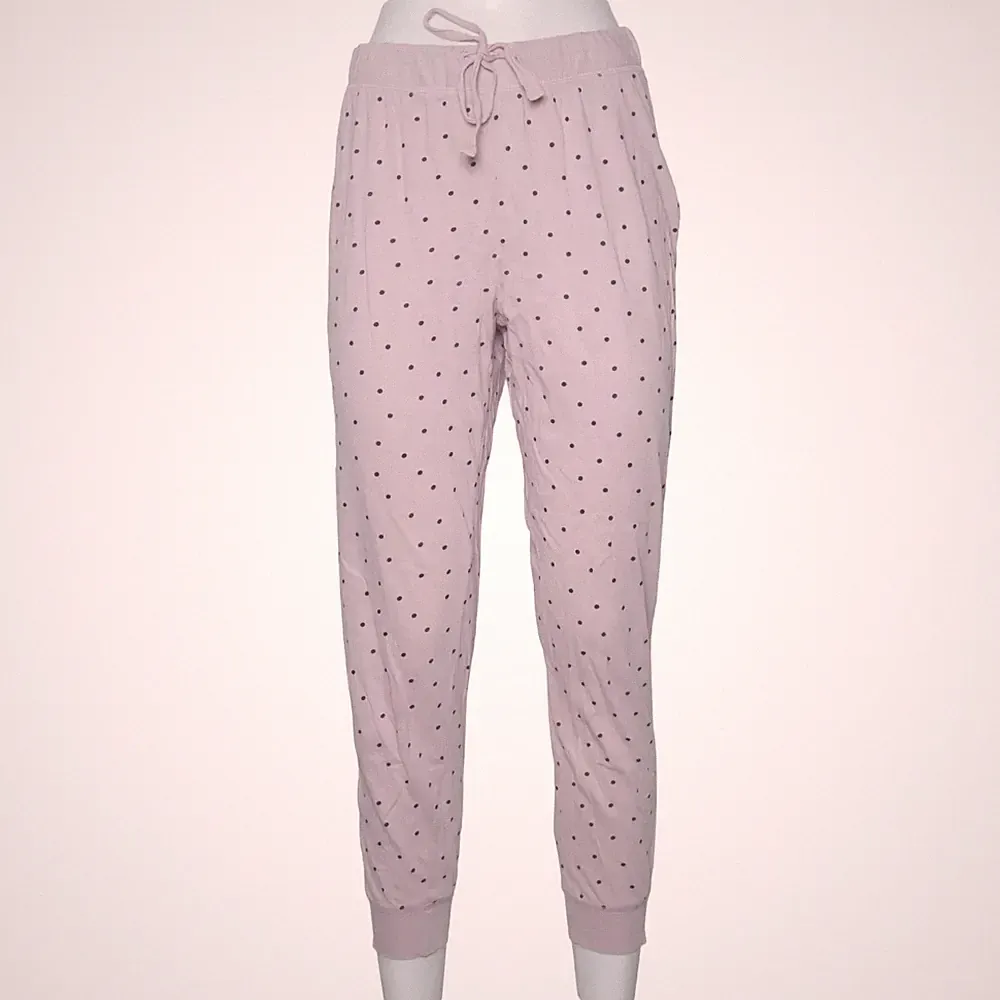 H&M, Jogginghose, Größe: S, Pink/Schwarz, Baumwolle, Gepunktet, Damen #7tS