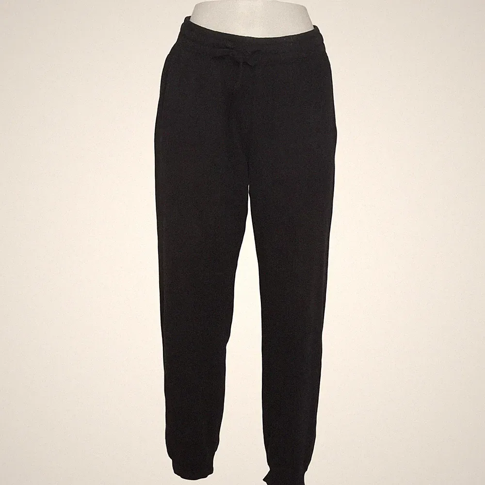 H&M, Jogginghose, Größe: S, REGULAR FIT, Schwarz, Einfarbig, Sweat, Damen #LbJ