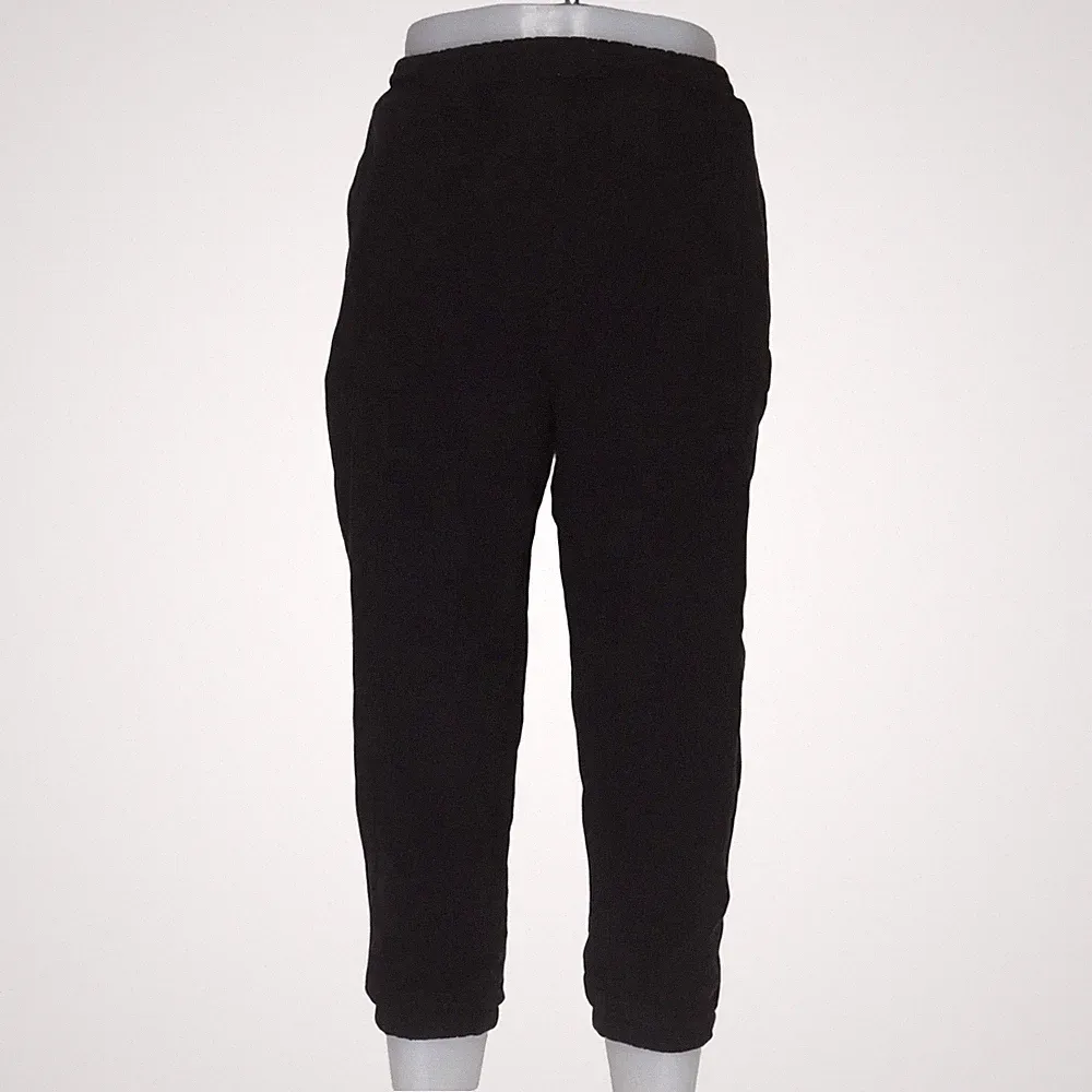 H&M, Jogginghose, Größe: XL, Schwarz, Baumwolle, Einfarbig, Fleece, Herren #aMz