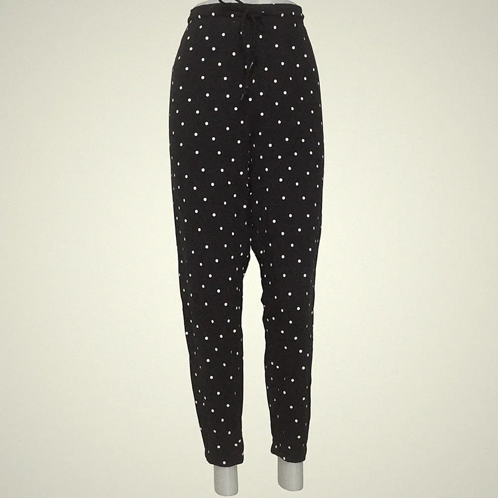 H&M, Jogginghose, Größe: XL, Schwarz/Weiß, Baumwolle, Gepunktet, Damen #8zA