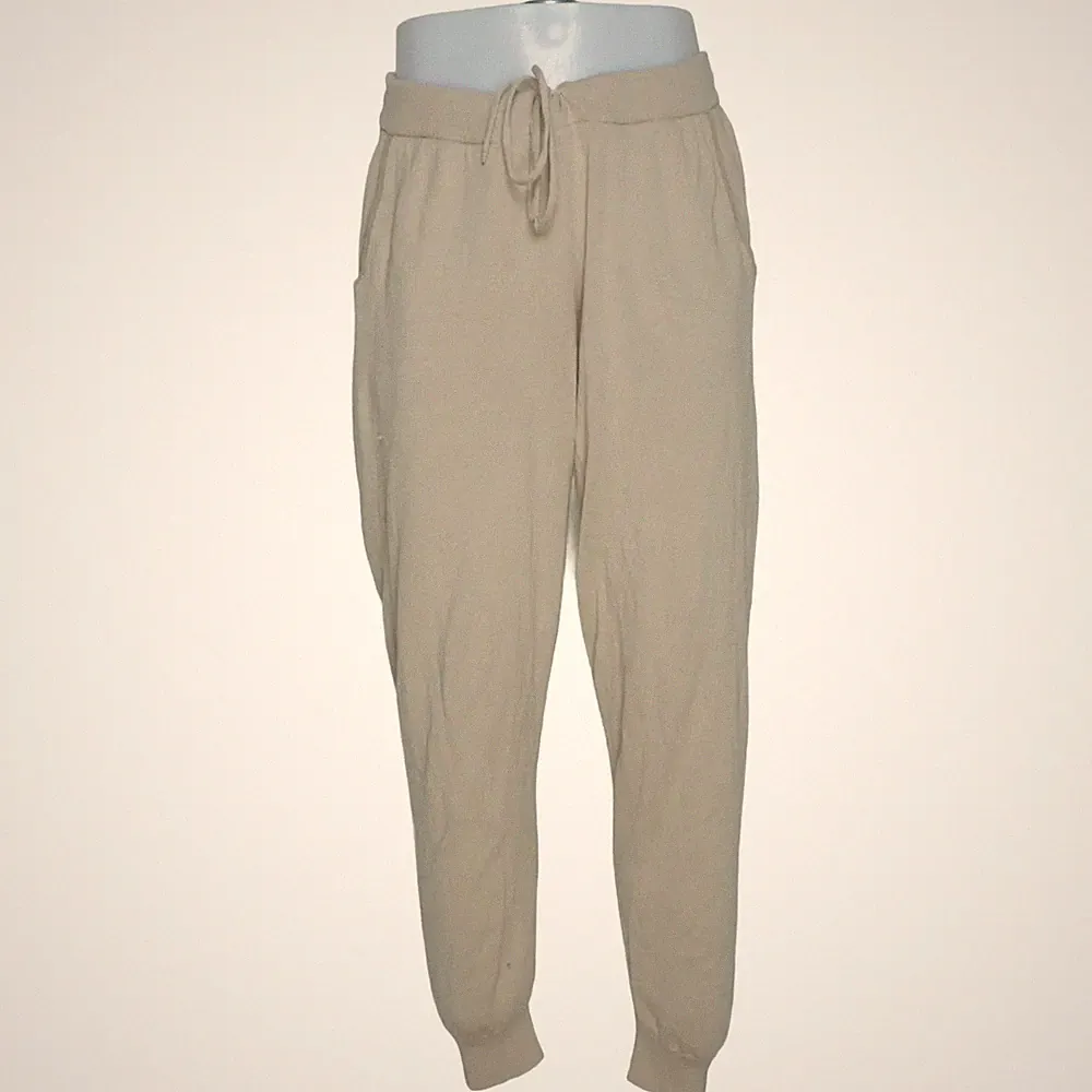 H&M Man, Jogginghose, Größe: L, model: slim fit, Beige, Acryl, Einfarbig #8px