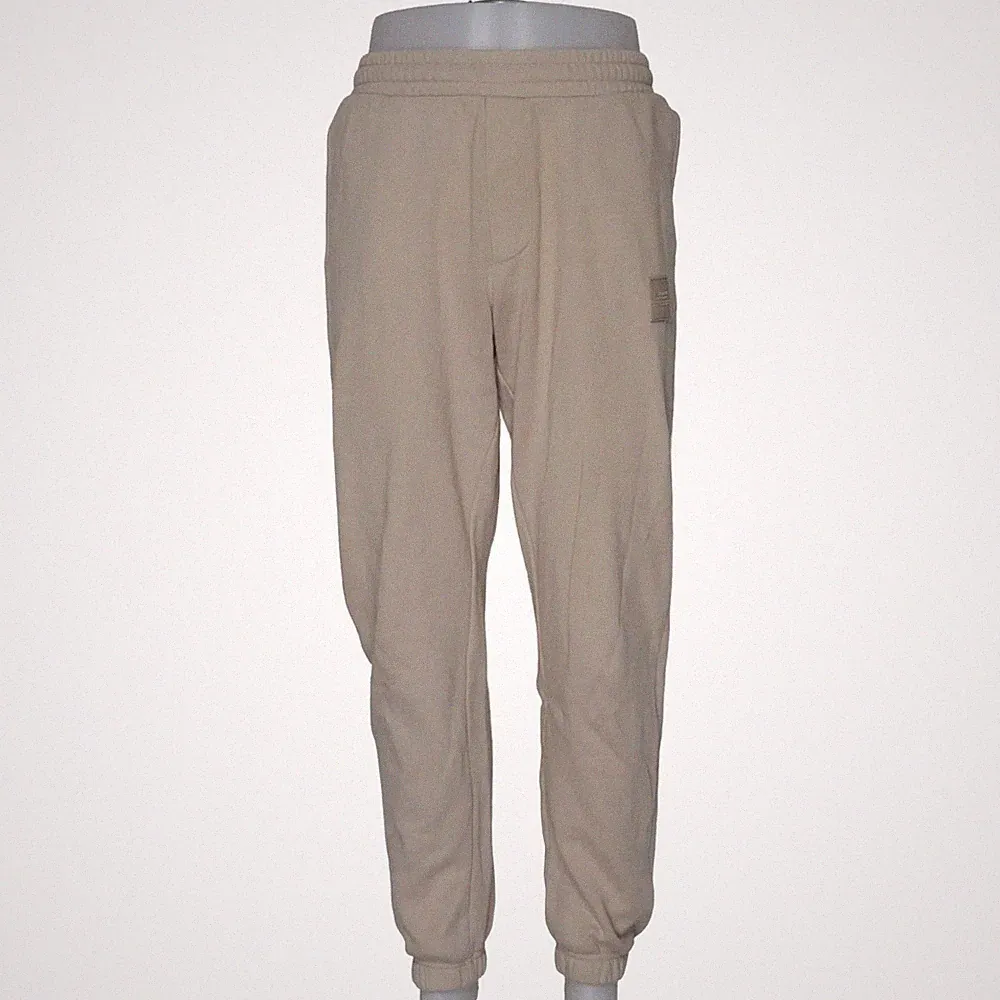 H&M Man, Jogginghose, Größe: M, model: slim fit, Beige, Baumwolle/Polyester #qHb