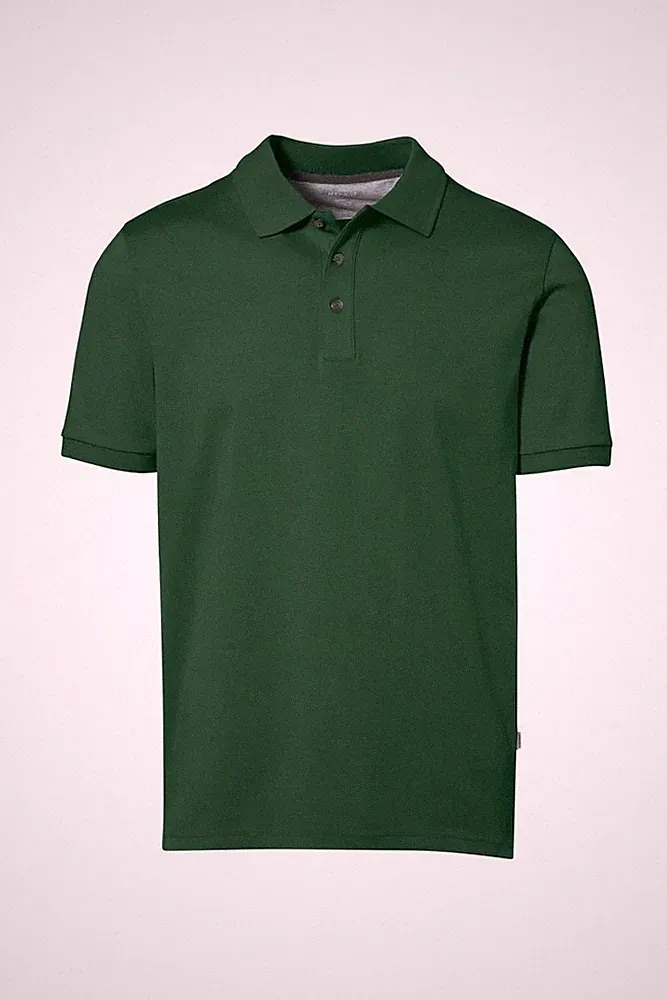 HAKRO 814 COTTON TEC Poloshirt Herren grün Funktions Polo Regular Fit Baumwolle