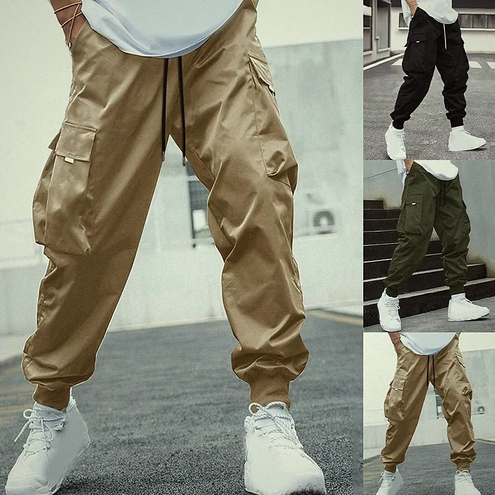 Harajuku Style Herren Cargohose mehrere Jogginghose 95% Polyester 5%