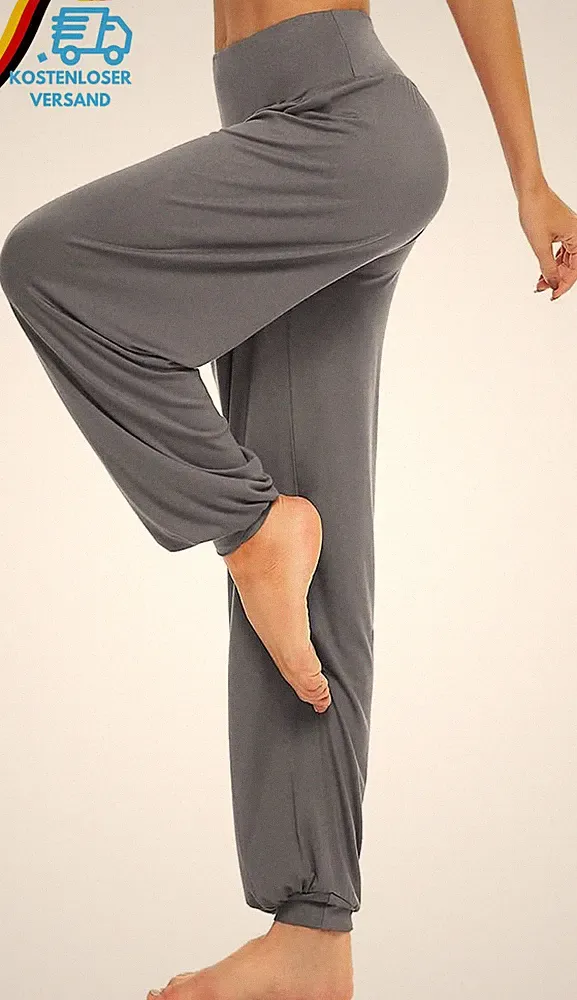 Haremshose Damen Modal Yoga Pilates Jogginghose Freizeit
