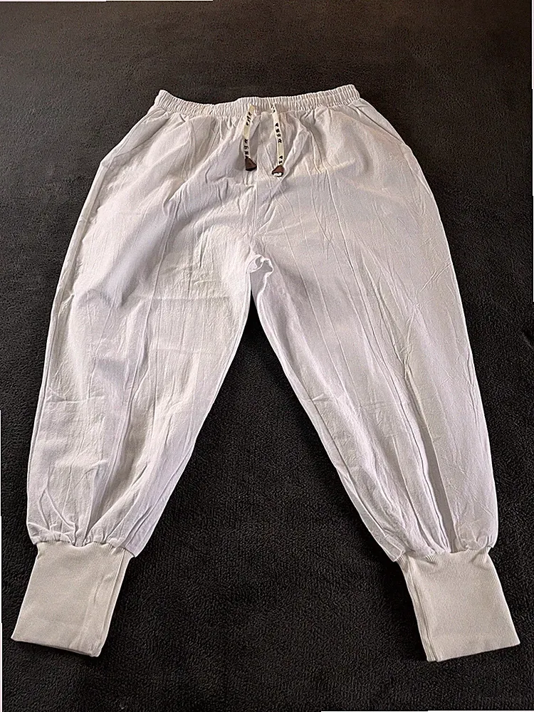 Haremshose Herren Gr. XL Weiss Neu!! Mega Goa Hippie Festival Style!!