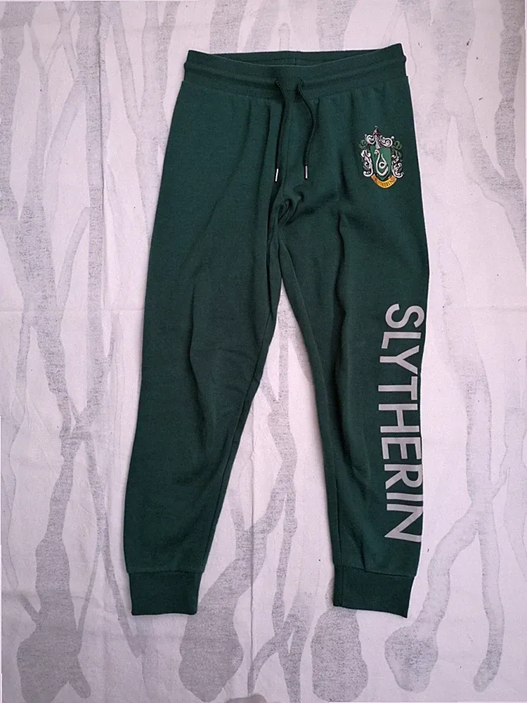 Harry Potter Slytherin Jogginghose Sweathose Pyjamahose dunkelgrün XS 34/36