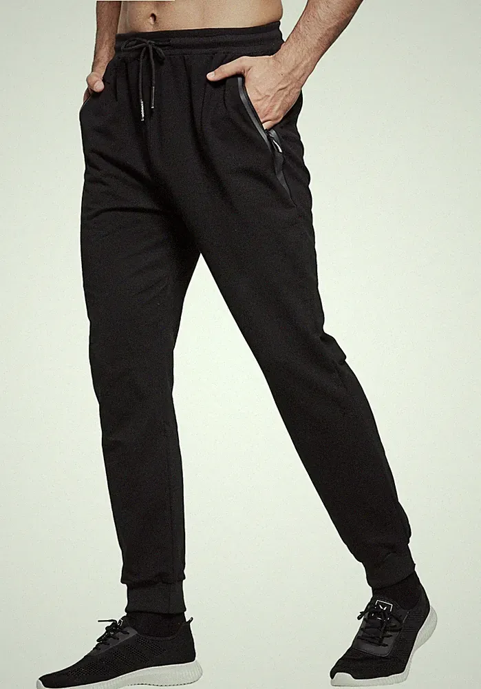 HCSS Herren Jogginghose Trainingshose Männer für Laufen Sport Lounge Slim Fit Cotto
