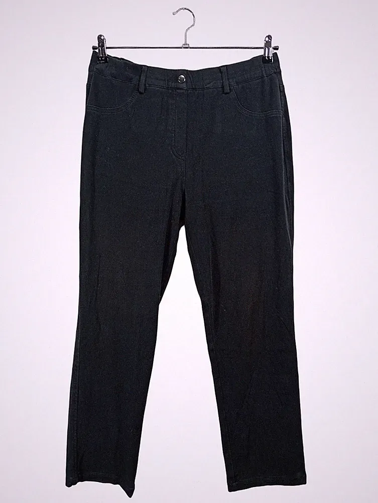 Helena Vera Damen Jogginghose Gr. 44 XXL Schwarz Baumwolle Casual L28