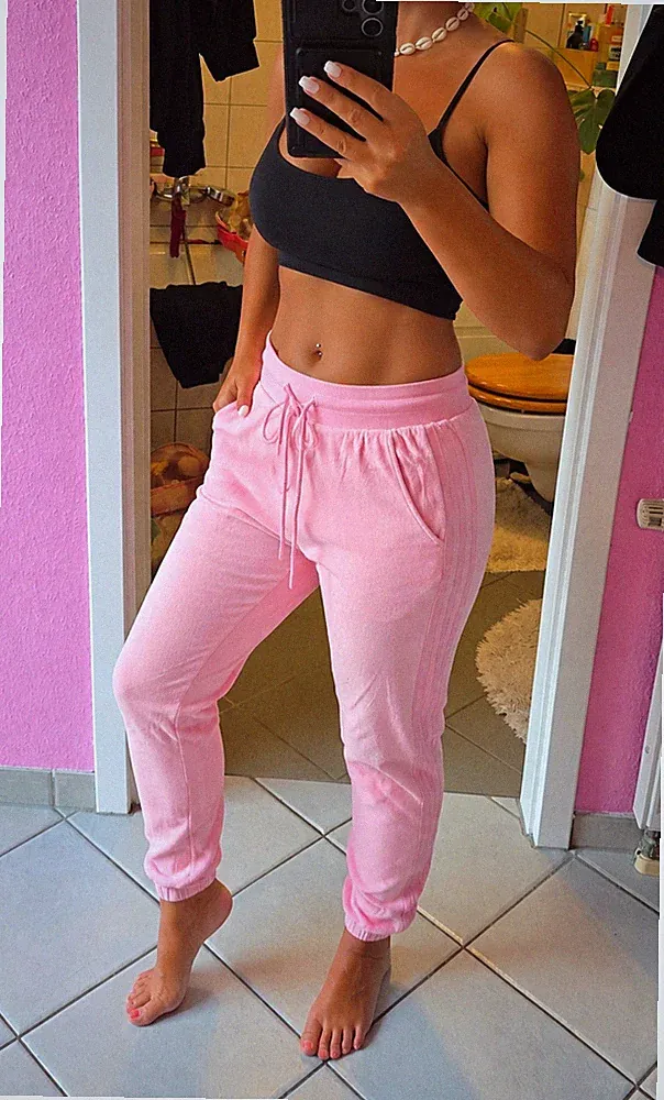💗 Hellrosa adidas Originals Jogginghose in Größe XS (34) NEU 💗