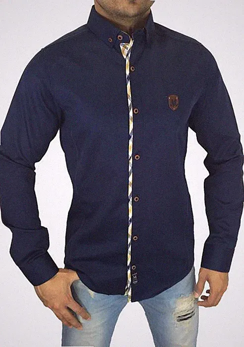 Hemd Herren Langarmhemd elegant und sportlich Premium Megaman Slim-Fit H-1125