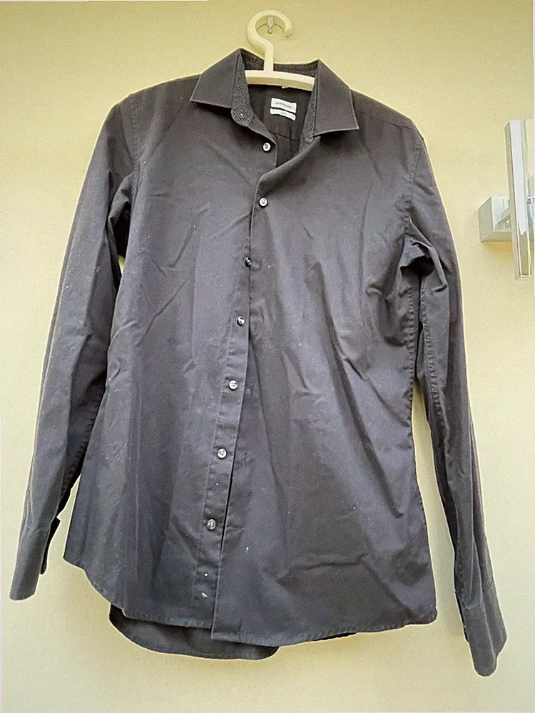 Hemd von "Seidensticker", Größe M / 39 slim fit, Farbe schwarz