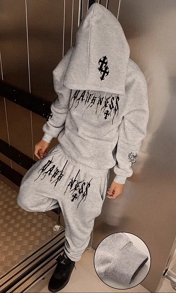 Herren 2-teiligerWinter-Warmes Kapuzen-Sweatsuit & Jogginghose