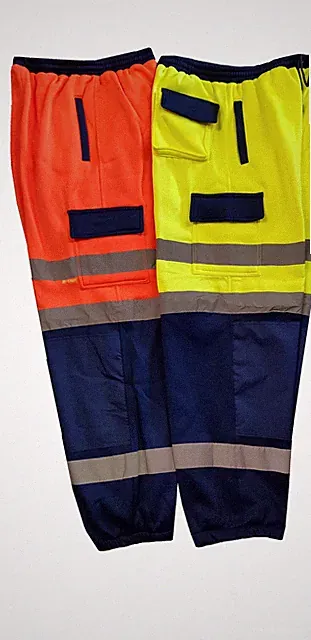 Herren 2 Ton Hi Vis Cargo Combat reflektierende Sicherheit Vlies Joggingunterteil/Hose