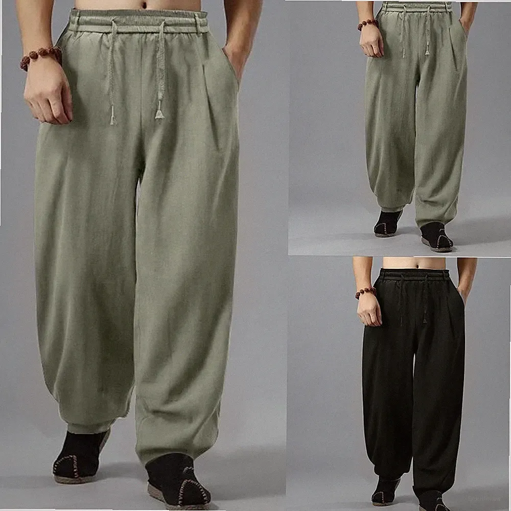Herren Baggy Hose Baggy Jogginghose bequeme Passform Oversize Design 25% Elastha