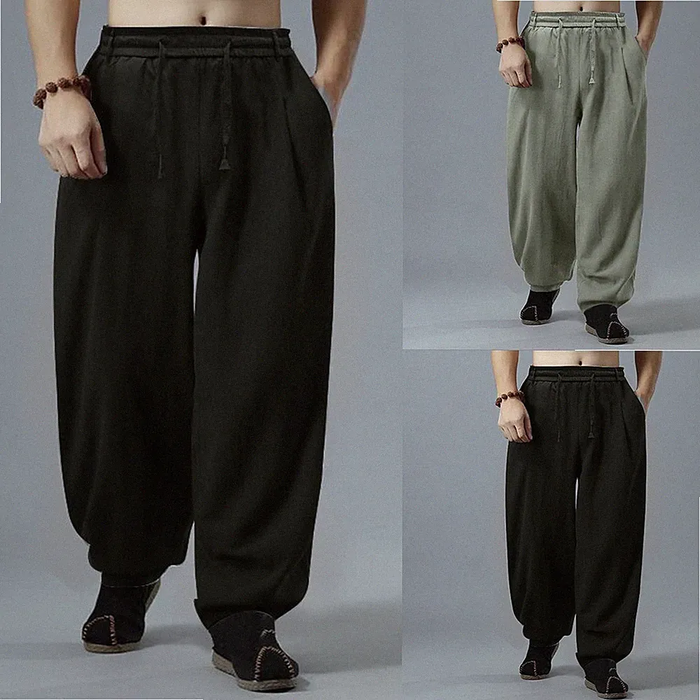 Herren Baggy Hose Baggy Jogginghose bequeme Passform Oversize Design 75% Polyest