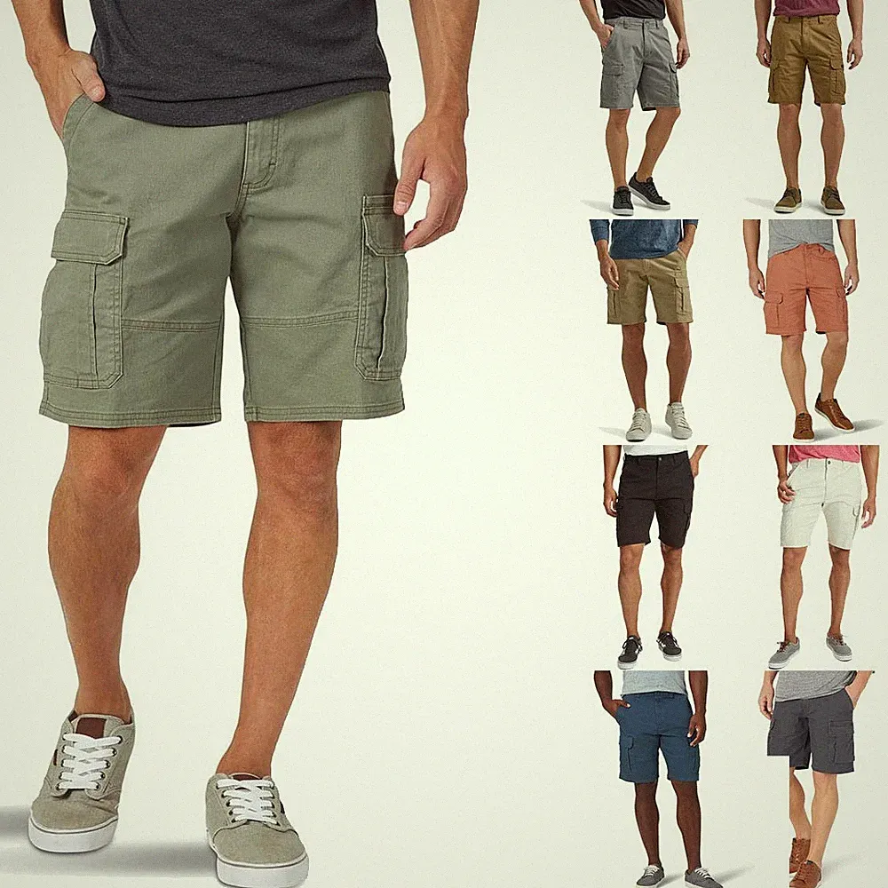 Herren Bermuda Kurzhose Cargo Hose Short Jogging Sporthose Cargohose Kurze Hose