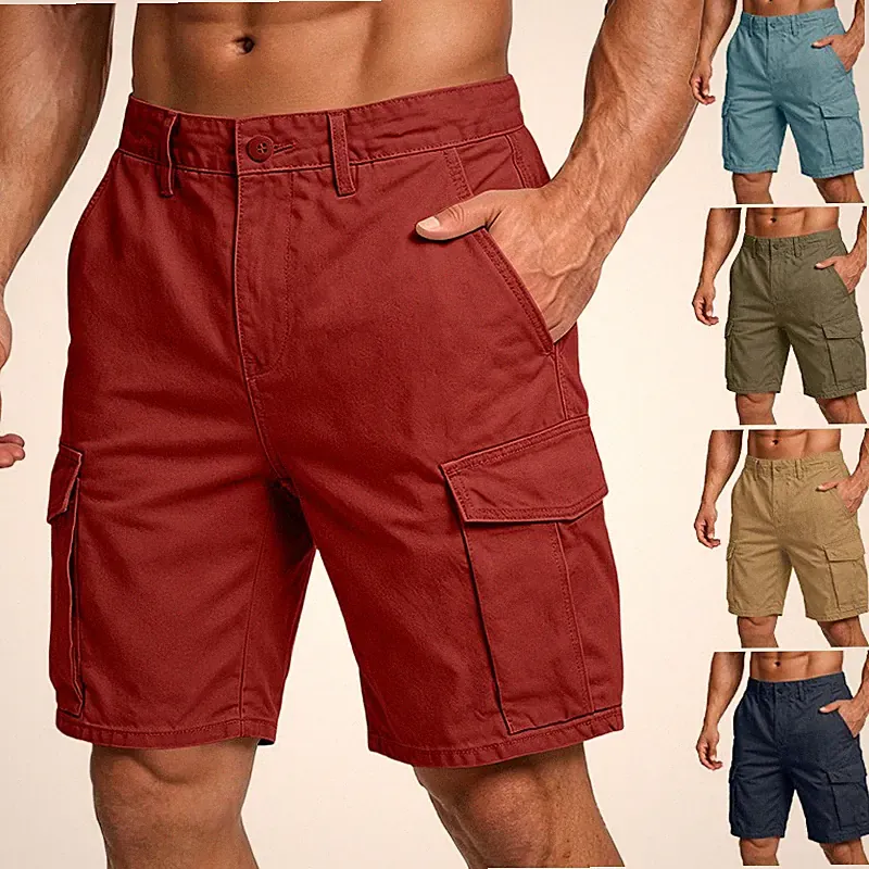 Herren Bermuda Kurzhose Short Jogging Sporthose Cargo Hose Mit vielen Taschen