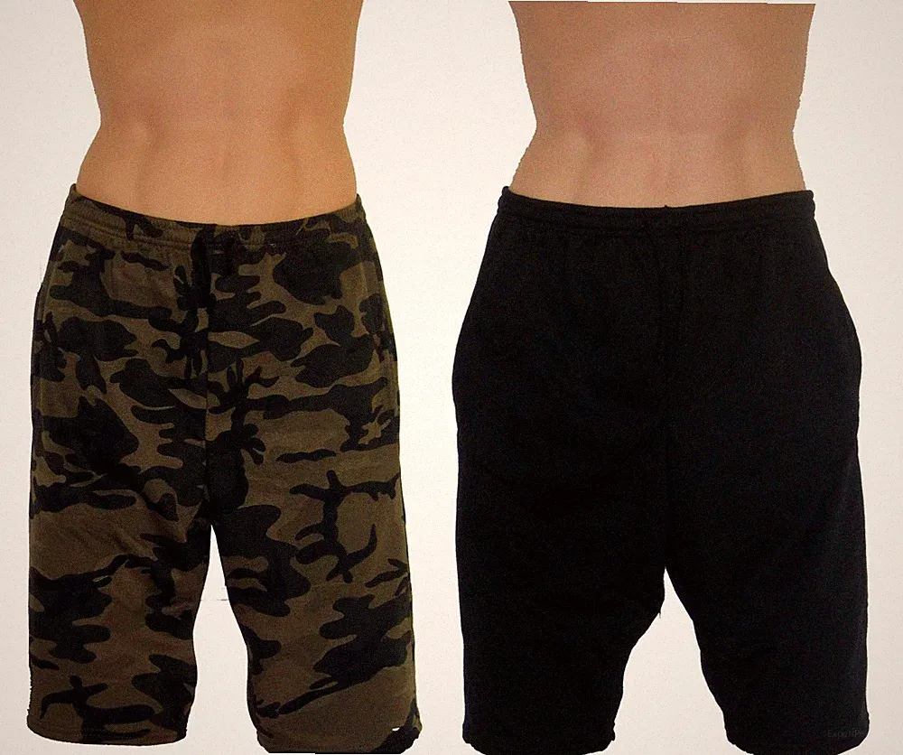 HERREN BIG TALL KNIELANGE ARBEITSSHORTS GYM JOGGER LOUNGE ACTIVE GRÖSSE S M L 2 -6XL