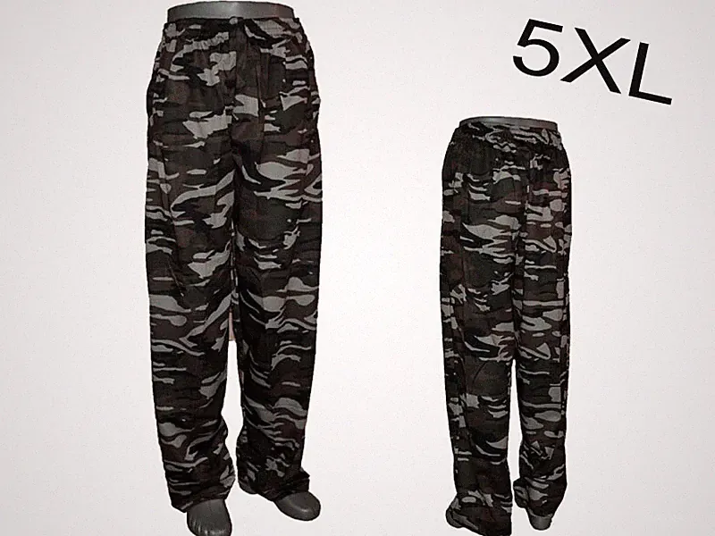 Herren Camouflage 5XL Jogginghose Trainingshose Sporthose Übergröße Y4205K