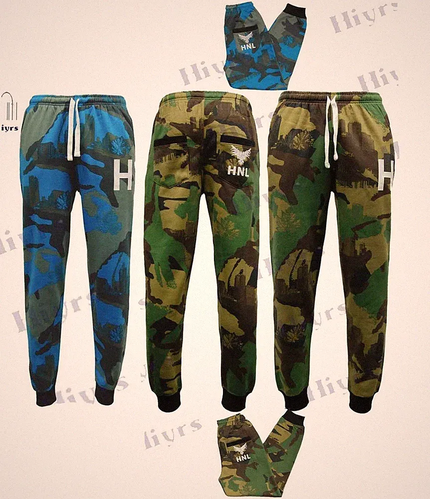 Herren Camouflage Winter Jogginghose Fitness Sport Lauf Jogger Fleece Größe S-XL