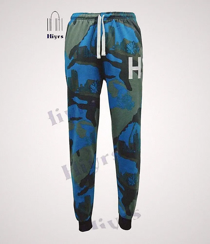 Herren Camouflage Winter Jogginghose Fitness Sport Lauf Jogger Fleece Größe S-XL