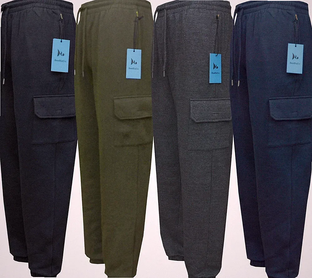 Herren Cargo Combat Jogginghose Hose Gummizug Trainingsanzug Jogger M-3XL