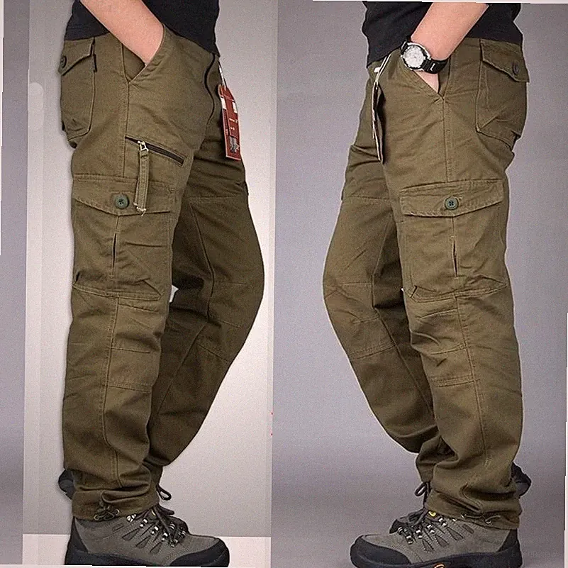 Herren Cargo Hose Outdoor Wandern Arbeitshose Freizeit Hose Workwear Dehnbund
