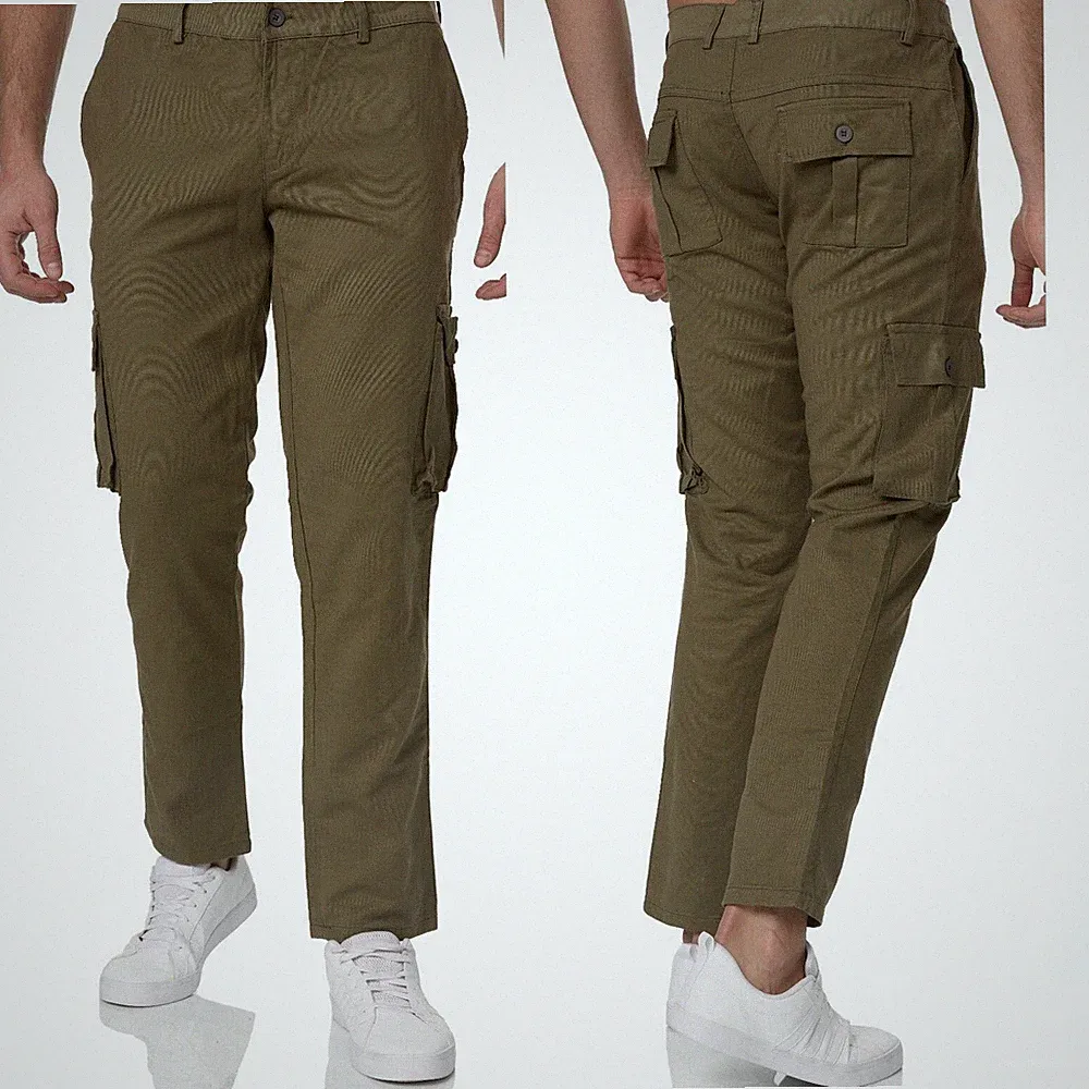 Herren Cargo Jogger Chino Stretch Hose Jogging Sweatpants Sweathose . CHIOMA