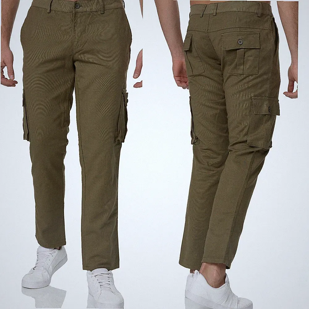 Herren Cargo Jogger Chino Stretch Hose Jogging Sweatpants Sweathose CHIOMA