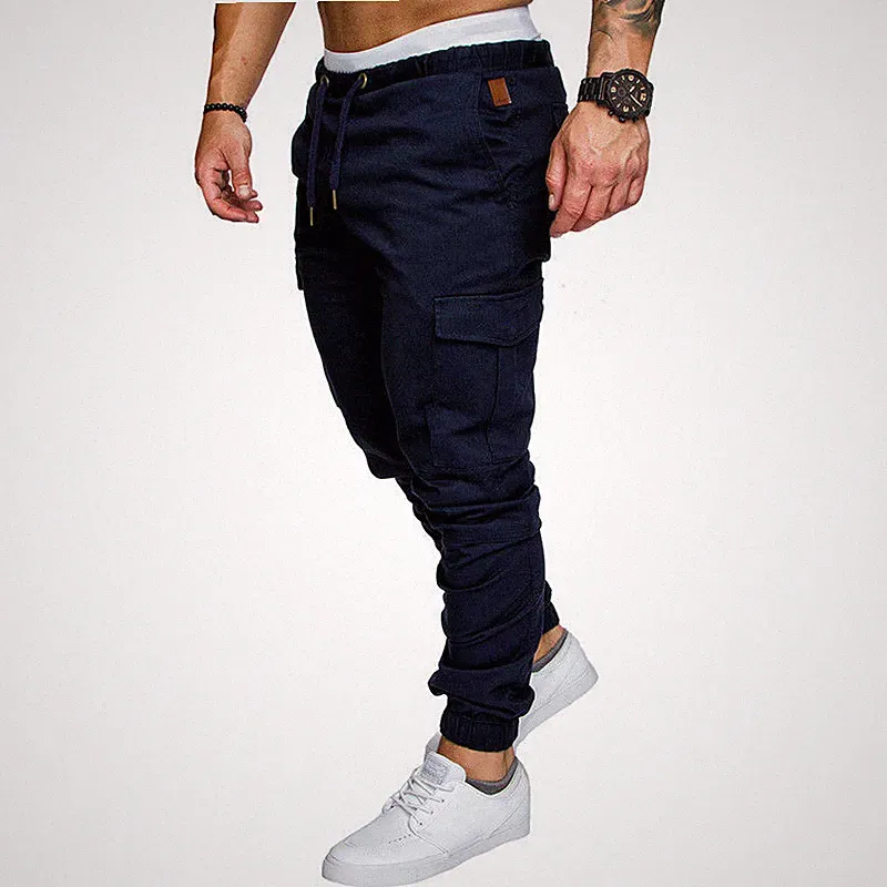 Herren Cargo Jogging Chino Stretch Harem Hose Sport Fitness TOP Haremhose ec02