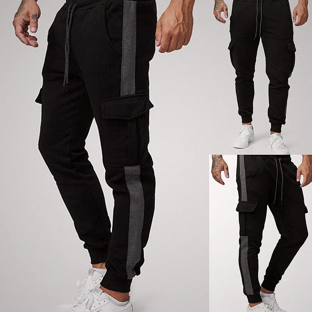 Herren Cargo Jogginghose Sporthose Bodybuilding Trainingshose Streetstyle Unisex
