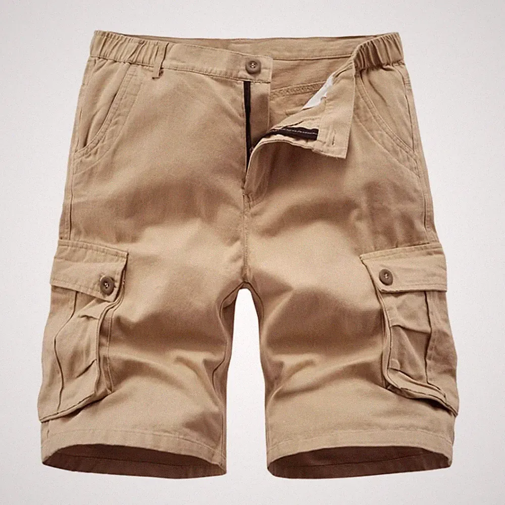 Herren Cargo Shorts Camouflage Freizeit männer Kurze Hose Lose Fit Baumwolle...