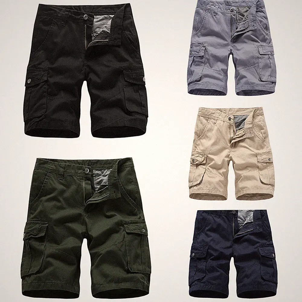 Herren Cargo Shorts Kurze Hose Short Cargohose Bermuda Outdoor Kurzhose Hosen