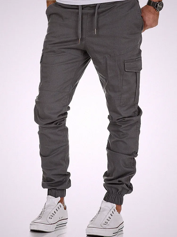 Herren Cargo Stretch Jogger Chino Hose Jeans Sweatpants Sweathose 7006