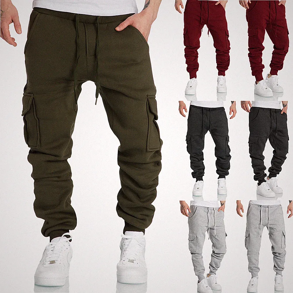Herren Cargo Sweatpants Sporthose Jogginghose Jogger Trainingshose R6102